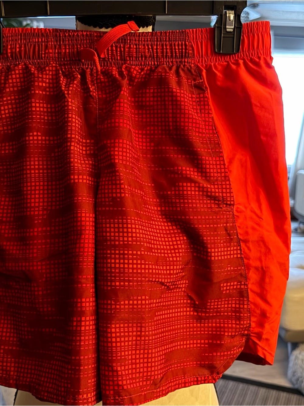 Men's Red Athletic Swim/Workout Shorts